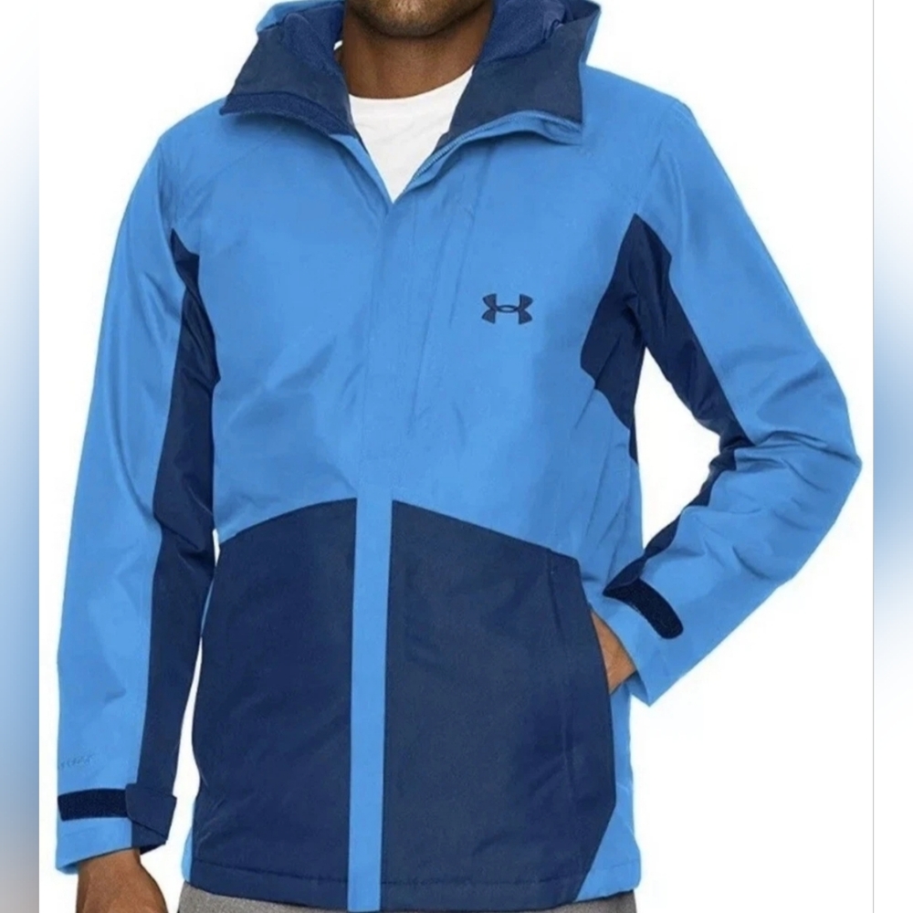 Under Armor Navigate Snowboard Ski Jacket Blue 1315983 899 Men’s Small New